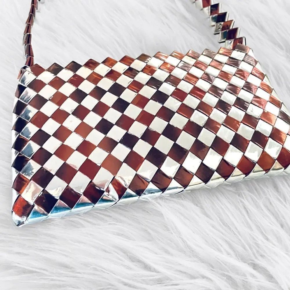 Metallic Candy Wrapper Handbag Purse - Picture 2 of 7